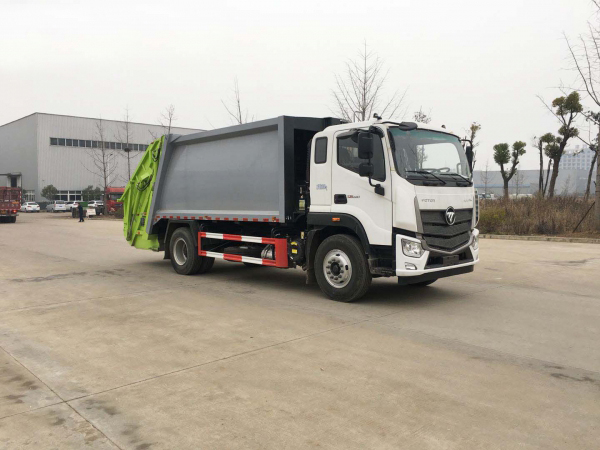 福田欧马可12方压缩式垃圾车
