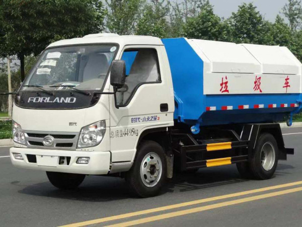 福田小卡之星3钩臂垃圾车